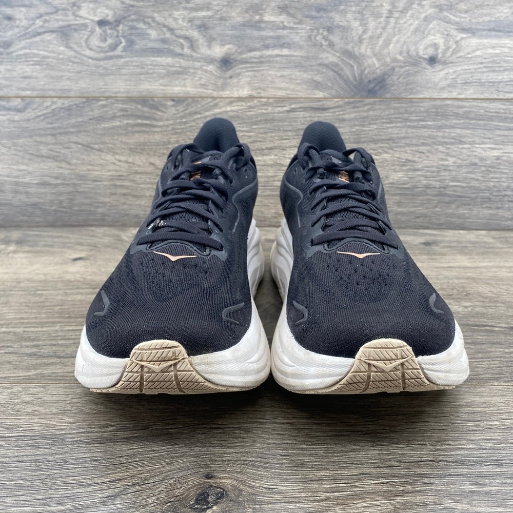 Hoka Women's Sneakers Black with Rose Gold Logo - Picture 7 of 13